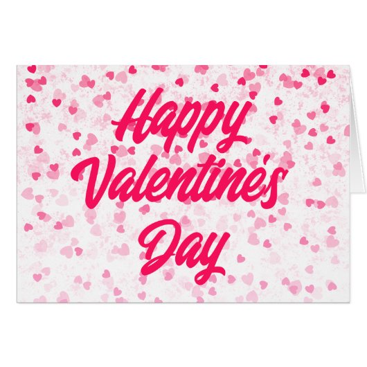 Valentinische Herzkarte und Liebe-Grußkarte (Vorderseite (Horizontal))