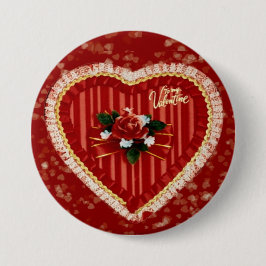 Valentinische Herztaste Button