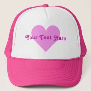 Valentinische Hüte, rosa Herz Truckerkappe