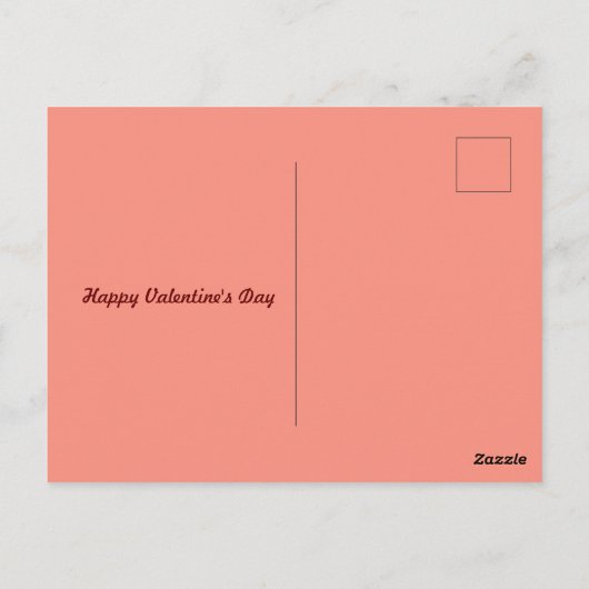 Valentinische Igel Cartoon Postkarte (Rückseite)