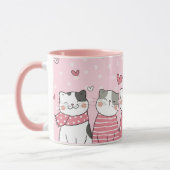 Valentinische Katze-Tasse Tasse (Links)