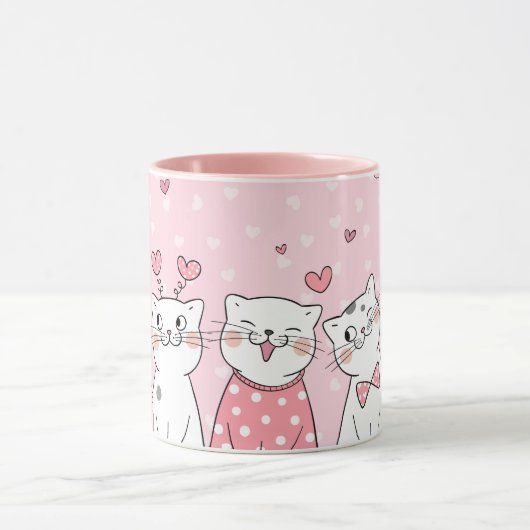Valentinische Katze-Tasse Tasse (Zentrum)