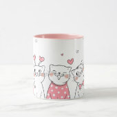 Valentinische Katze-Tasse Tasse (Zentrum)