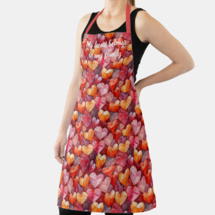 Valentinische Kristallherde der Liebe Schürze