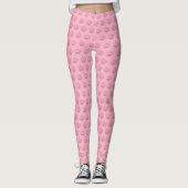 Valentinische Leggings Pink Kisses Leggings (Vorderseite)