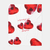 Valentinische Liebe Fleece Blanket (Vorderseite)