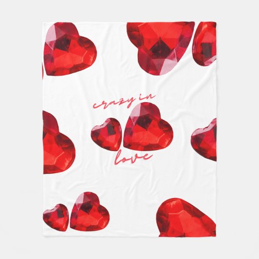 Valentinische Liebe Fleece Blanket (Vorderseite)