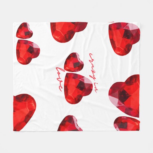 Valentinische Liebe Fleece Blanket (Vorderseite (Horizontal))