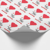 Valentinische Liebe Geschenkpapier (Ecke)