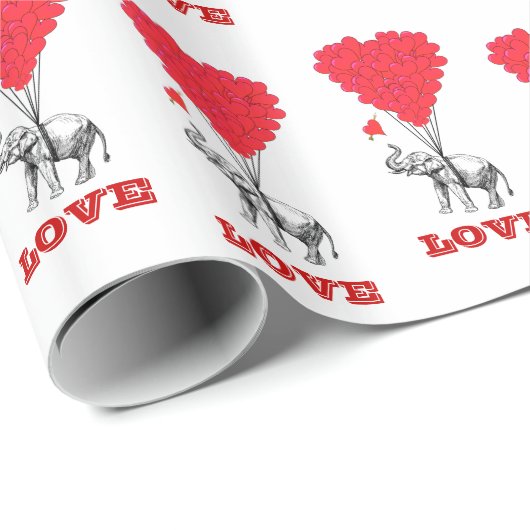 Valentinische Liebe Geschenkpapier (Rolleneckpunkt)