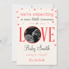 Valentinische Liebe Schwangerschaft Ultrasunde Ank Ankündigung