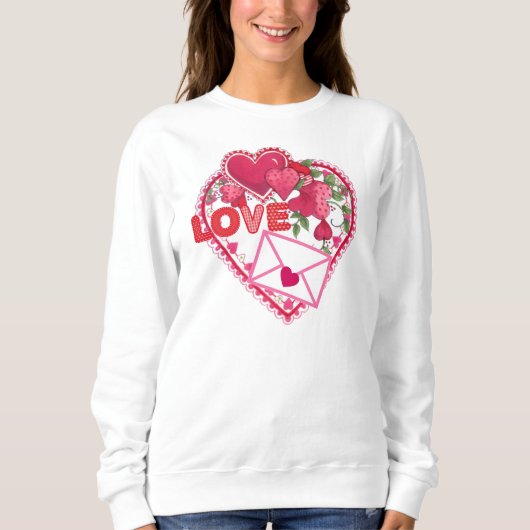 Valentinische Liebe Sweatshirt (Vorderseite)