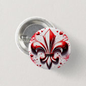 Valentinische Lilie Button (Vorne & Hinten)
