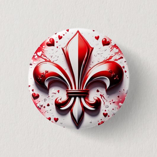 Valentinische Lilie Button (Vorderseite)
