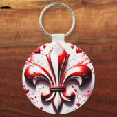 Valentinische Lilie Schlüsselanhänger (Rückseite)