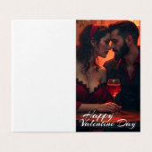 Valentinische Magie mit romantischer Zusammengehör (Außenseite Aufgefaltet)