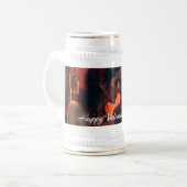 Valentinische Magie mit romantischer Zusammengehör Bierglas (Vorderseite Links)