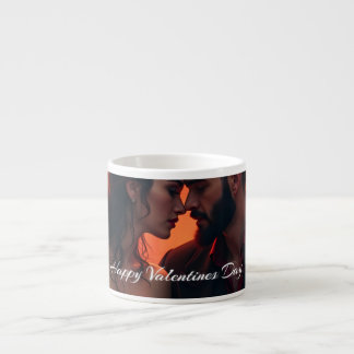 Valentinische Magie mit romantischer Zusammengehör Espressotasse