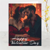 Valentinische Magie mit romantischer Zusammengehör Karte (Gelbe Blume)