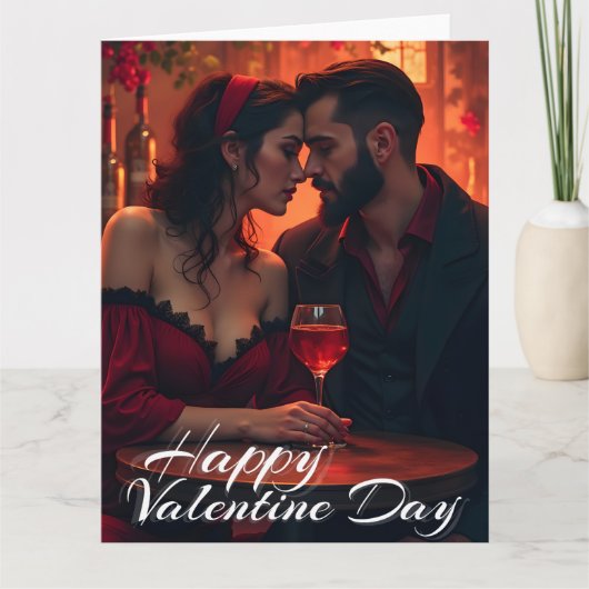 Valentinische Magie mit romantischer Zusammengehör Karte (Vorderseite)