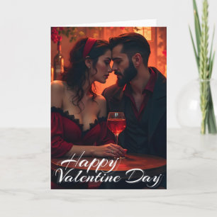 Valentinische Magie mit romantischer Zusammengehör Karte