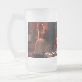 Valentinische Magie mit romantischer Zusammengehör Mattglas Bierglas (Links)