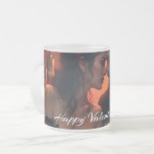 Valentinische Magie mit romantischer Zusammengehör Mattglastasse (Vorderseite Links)