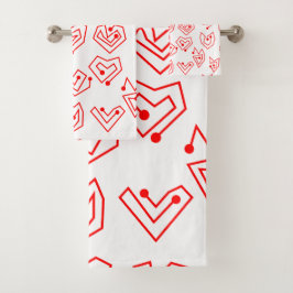 Valentinische Mazes Badhandtuch Set