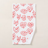Valentinische Mazes Badhandtuch Set (Handtuch)