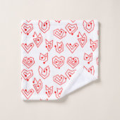 Valentinische Mazes Badhandtuch Set (Waschlappen)