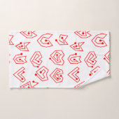 Valentinische Mazes Badhandtuch Set (Handtuch)