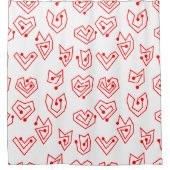 Valentinische Mazes Duschvorhang (Vorderseite)