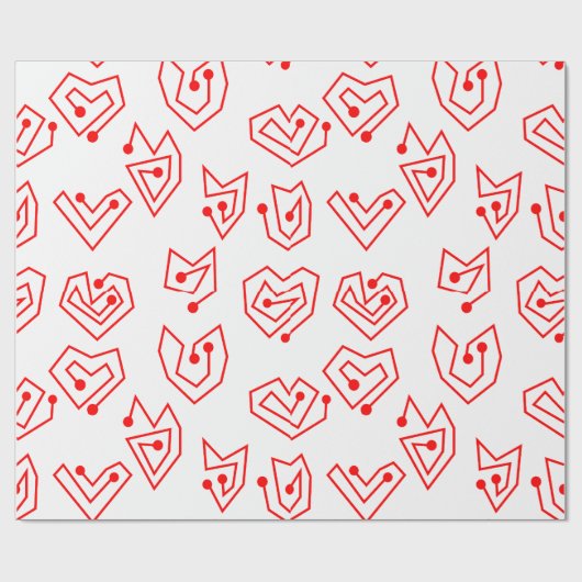 Valentinische Mazes Geschenkpapier (Flach)