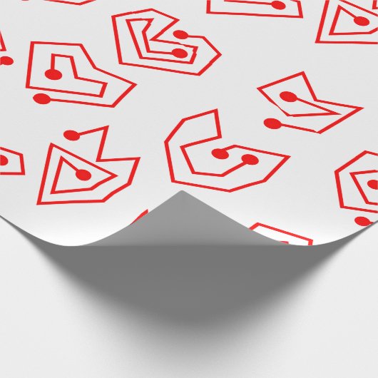 Valentinische Mazes Geschenkpapier (Ecke)