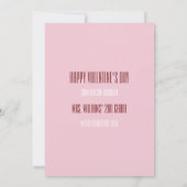 Valentinische Milch- und Cookiekarte im Klassenzim Einladung (Rückseite)