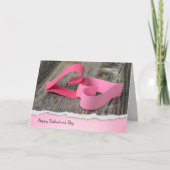 Valentinische Papierherzen mit abgerissener Kante Einladung (Vorderseite)