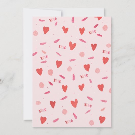 Valentinische Party Einladung (Rückseite)