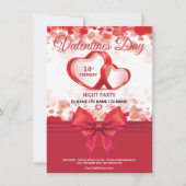 Valentinische Party Einladung (Vorderseite)