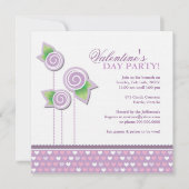 Valentinische Party Einladung (Vorderseite)