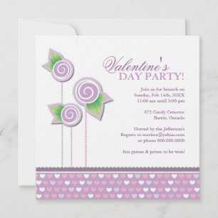 Valentinische Party Einladung
