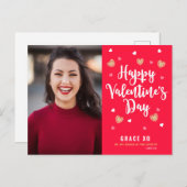 Valentinische Postkarte (Vorne/Hinten)