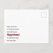 Valentinische Postkarte (Rückseite)