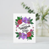 Valentinische Postkarte (Stehend Vorderseite)