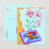Valentinische Postkarte (Vorne/Hinten)