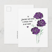 Valentinische Postkarte (Vorne/Hinten)