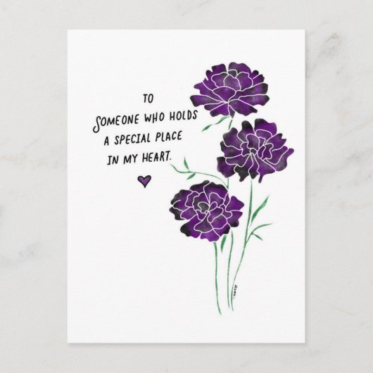 Valentinische Postkarte (Vorderseite)