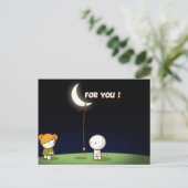 Valentinische Postkarte für Sie (Stehend Vorderseite)