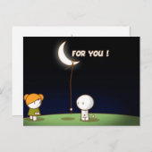 Valentinische Postkarte für Sie (Vorne/Hinten)