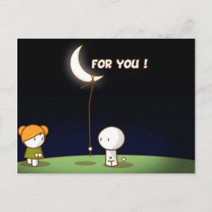 Valentinische Postkarte für Sie