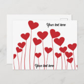 Valentinische Postkarte - Text anpassen (Vorne/Hinten)